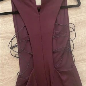 Strappy back cocktail dress